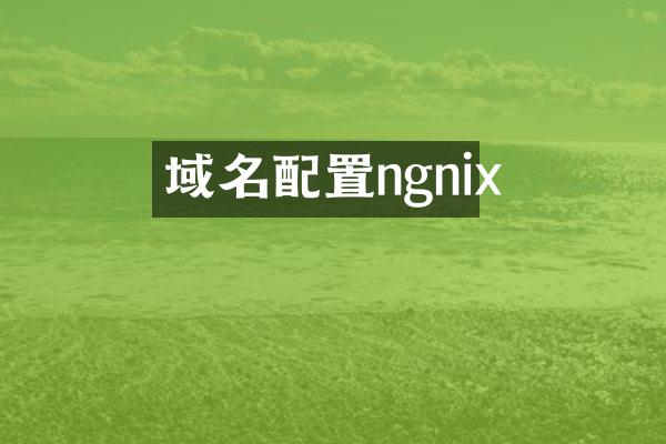 域名配置ngnix