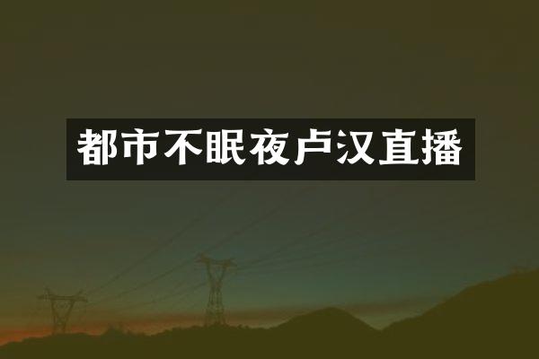 都市不眠夜卢汉直播