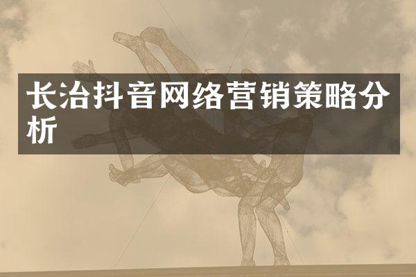 长治抖音网络营销策略分析