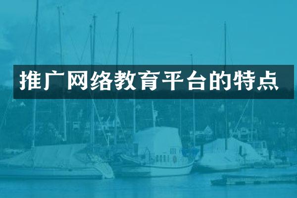 推广网络教育平台的特点