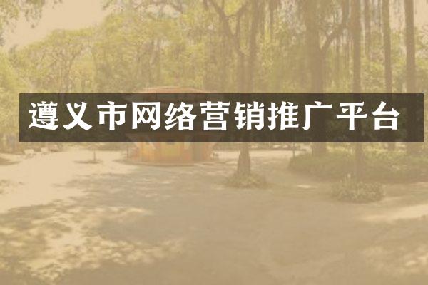 遵义市网络营销推广平台
