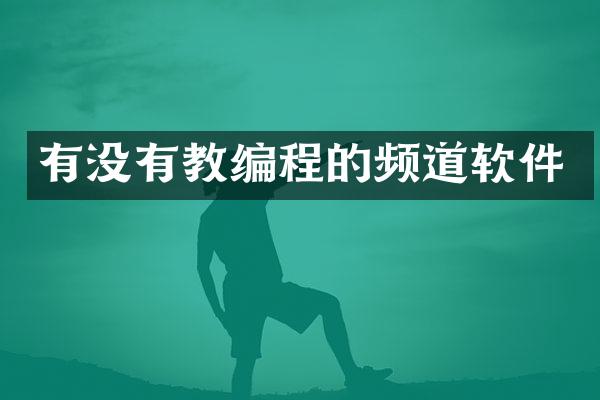 有没有教编程的频道软件