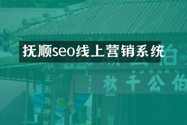 抚顺seo线上营销系统