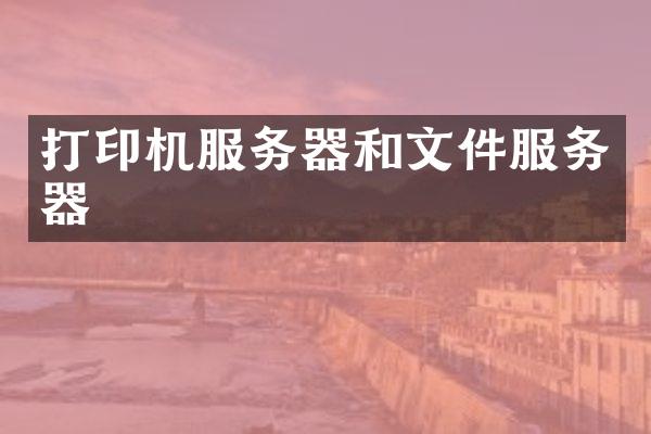 打印机服务器和文件服务器