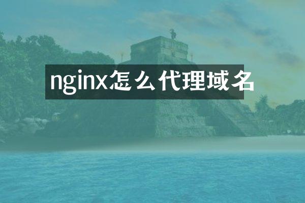 nginx怎么代理域名