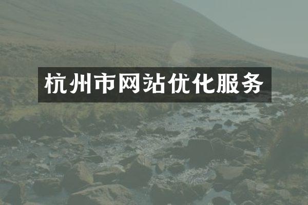 杭州市网站优化服务