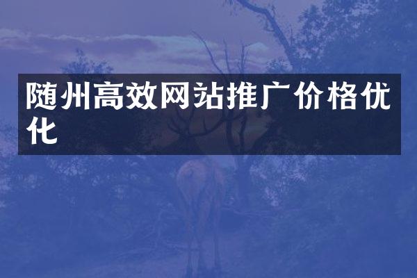 随州高效网站推广价格优化