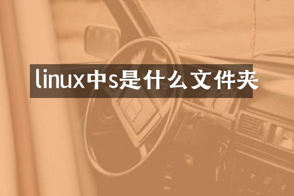 linux中s是什么文件夹