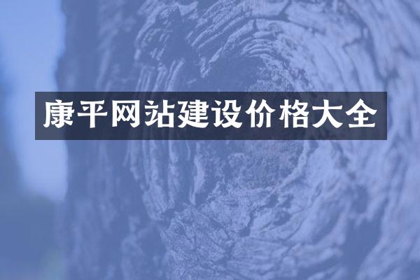 康平网站建设价格大全