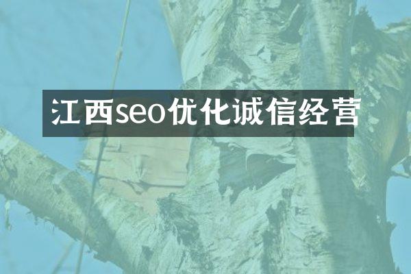 江西seo优化诚信经营