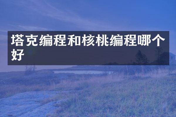 塔克编程和核桃编程哪个好