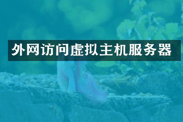 外网访问虚拟主机服务器