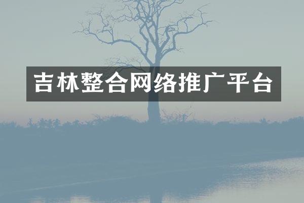 吉林整合网络推广平台