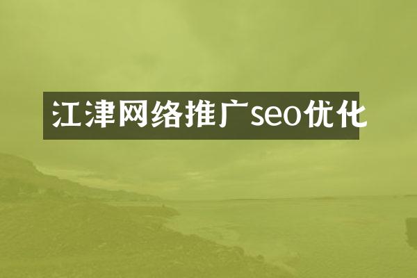 江津网络推广seo优化