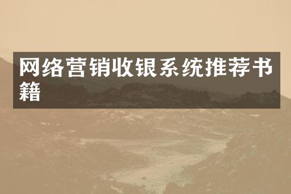 网络营销收银系统推荐书籍