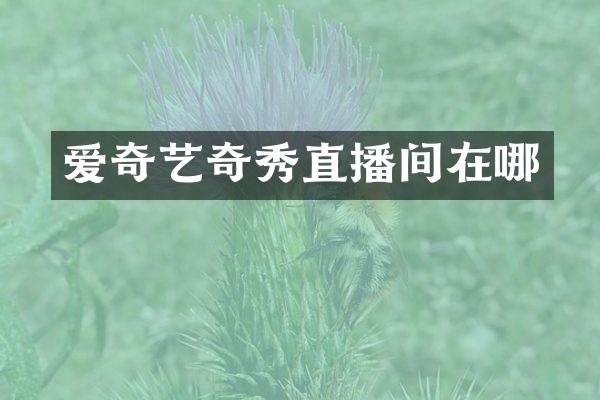 爱奇艺奇秀直播间在哪