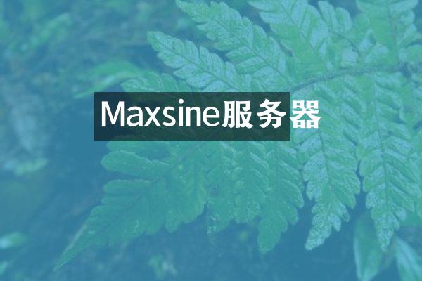 Maxsine服务器