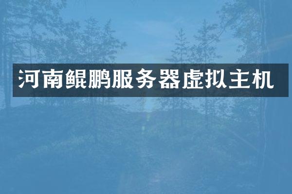 河南鲲鹏服务器虚拟主机