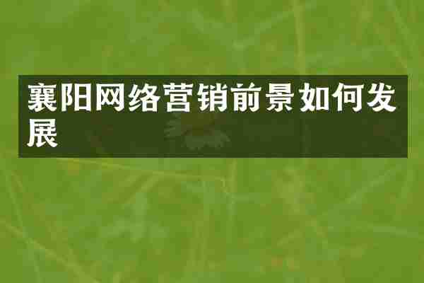 襄阳网络营销前景如何发展
