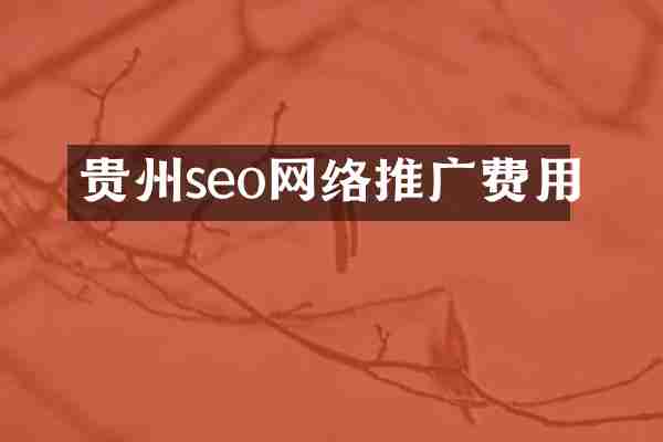 贵州seo网络推广费用