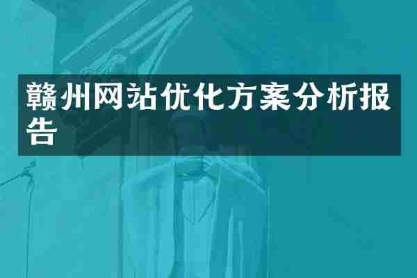 赣州网站优化方案分析报告