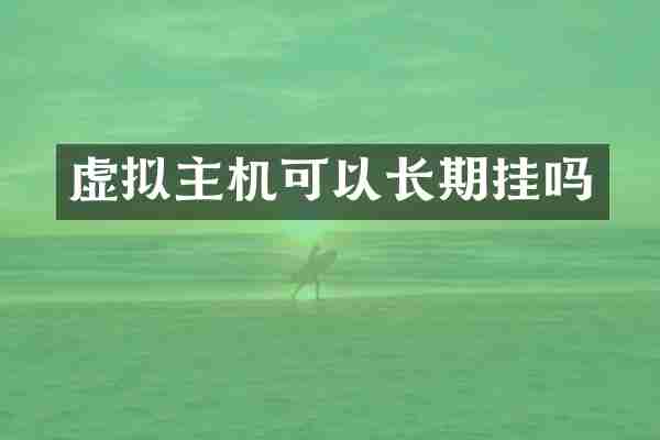 虚拟主机可以长期挂吗