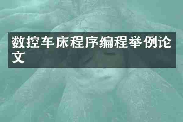 数控车床程序编程举例论文