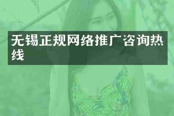 无锡正规网络推广咨询热线