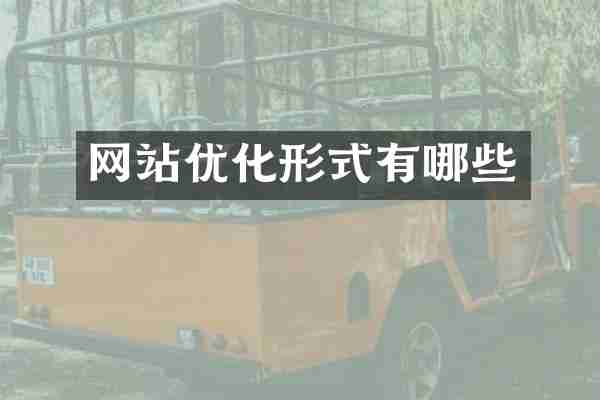 网站优化形式有哪些