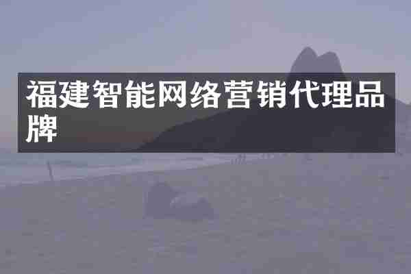 福建智能网络营销代理品牌