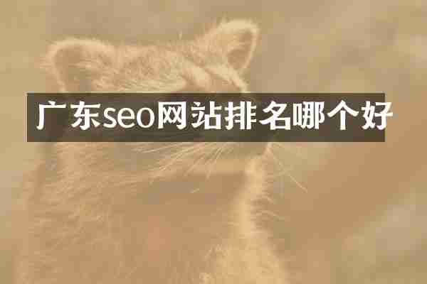 广东seo网站排名哪个好