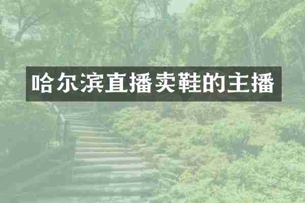 哈尔滨直播卖鞋的主播