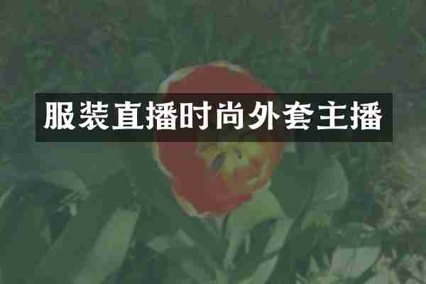 服装直播时尚外套主播