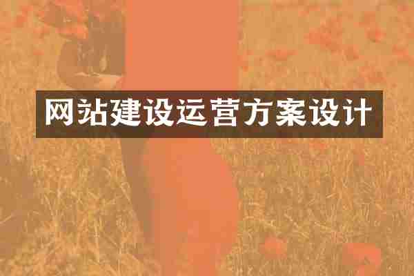 网站建设运营方案设计