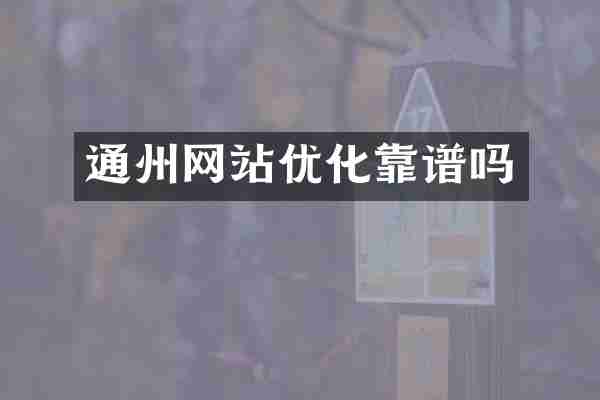 通州网站优化靠谱吗