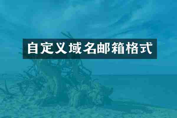 自定义域名邮箱格式