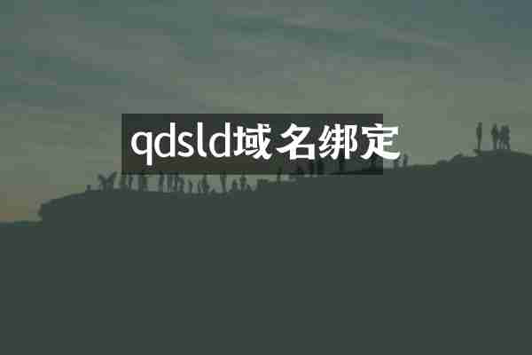 qdsld域名绑定