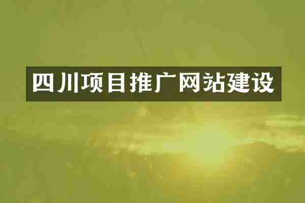 四川项目推广网站建设