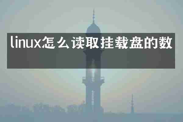 linux怎么读取挂载盘的数据