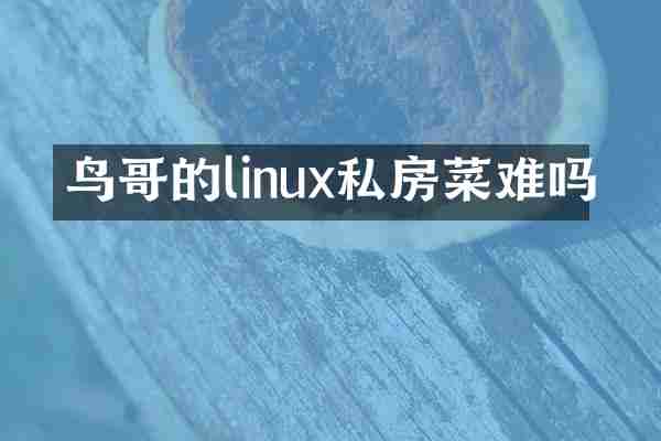 鸟哥的linux私房菜难吗
