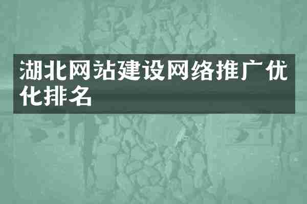 湖北网站建设网络推广优化排名