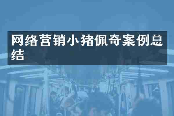 网络营销小猪佩奇案例总结