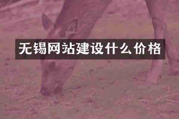 无锡网站建设什么价格
