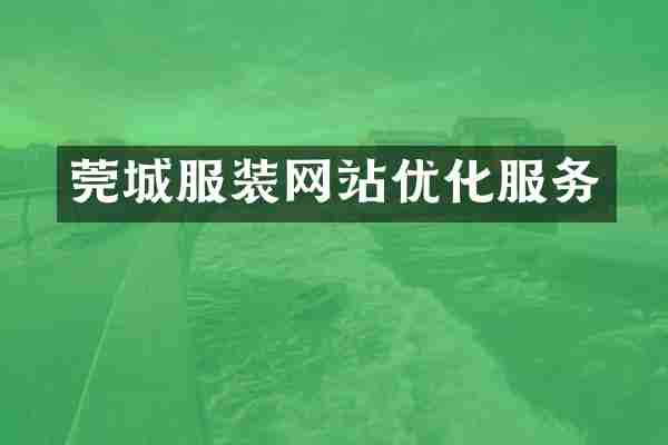 莞城服装网站优化服务