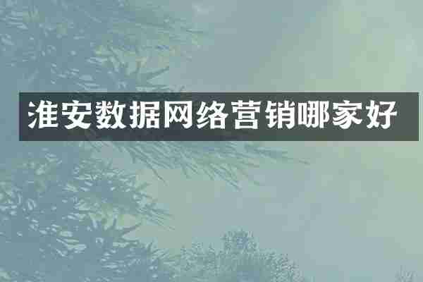 淮安数据网络营销哪家好
