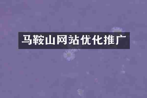 马鞍山网站优化推广