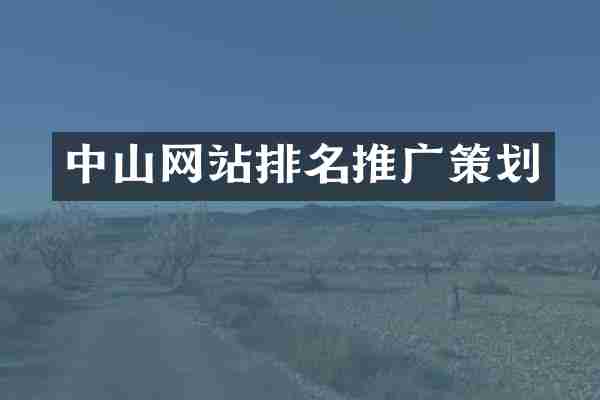 中山网站排名推广策划