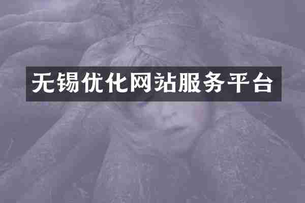 无锡优化网站服务平台
