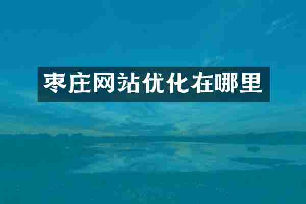 枣庄网站优化在哪里
