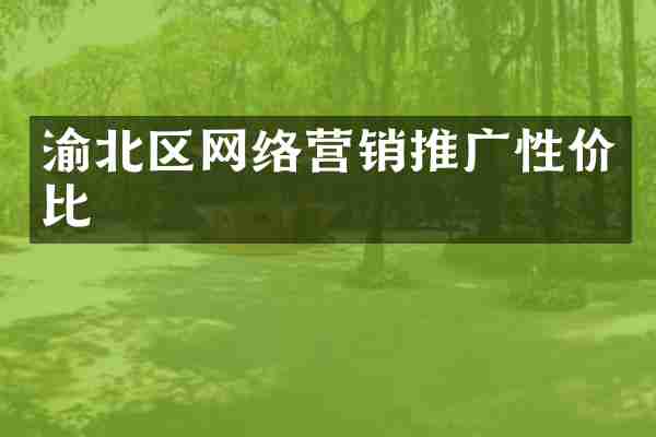 渝北区网络营销推广性价比